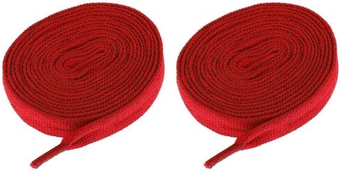 Skate Shoelaces Pair Roller Skates Laces Inline Skate Strings Speed Skating Hockey Shoe Laces Nylon Suitable for Women Men Outdoor, Red in Kuwait