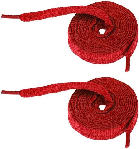 Skate Shoelaces Pair Roller Skates Laces Inline Skate Strings Speed Skating Hockey Shoe Laces Nylon Suitable for Women Men Outdoor, Red in Kuwait
