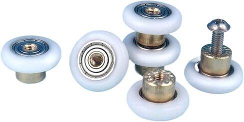 10pcs Shower Door Rollers Pulley Bathroom Sliding Glass Door Wheels Sliding Door Wheels Rollers Bathroom Door Replacement Part(10pcs 23mm) in Kuwait