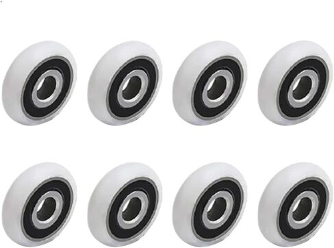 8Pcs Shower Door Roller Replacement Parts Shower Runner Wheels 19/23/25mm Wheel Diameter for Shower Enclosures Steam Cabins(23mm) in Kuwait