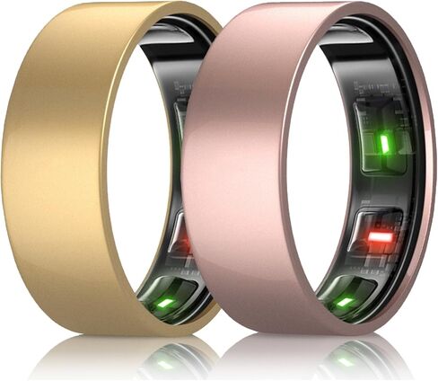 4 Pack Cover Compatible with Oura Ring Gen 4/3, Charging Directly with TPU Ring Protector, Sturdy, Suitable for Gym, Training (Size 8, Gold+Rosegold+Silver+Clear) in Saudi Arabia