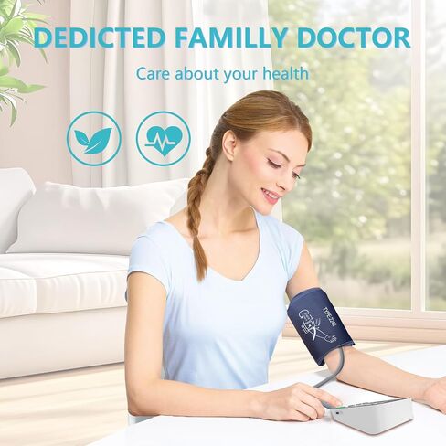 Blood Pressure Monitor,Automatic Upper Arm Blood Pressure Machine with 3x199 readout,5.4 inch LED Large Screen,Adjustable Two Cuff 9 to 17 inches or 13 to 21 inches in Kuwait