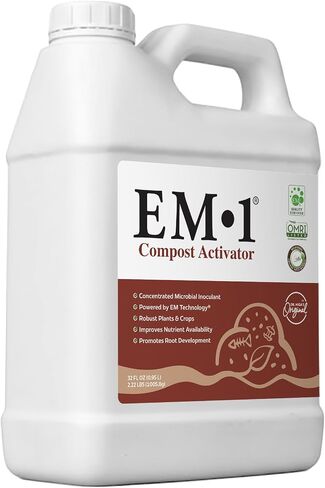 منشط السماد EM•1® - لقاح ميكروبي للسماد - يقلل من الروائح ويسرع عملية التحلل - تركيز 32 أونصة in Kuwait