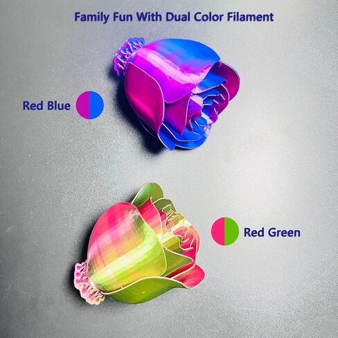 Insane Deal 2Kg 3D Printer Filament Bundle, 4Pcs Tri Color Pla, 4Pcs Rainbow Pla Filament, Quickly Change Colors, Multicolor Pla Filament 1.75mm ±0.02mm, 0.55lbs * 8 in Saudi Arabia