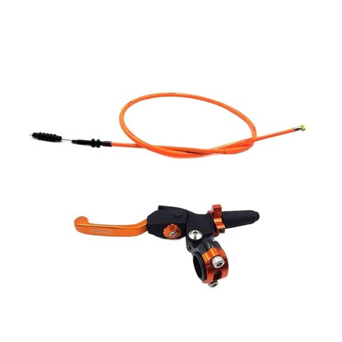 CNC Motorcycle Hydraulic Clutch Kit with Lever Master Cylinder Braided Oil Hose and Adjustable Folding Handle Universal Accessories(Red) in Kuwait