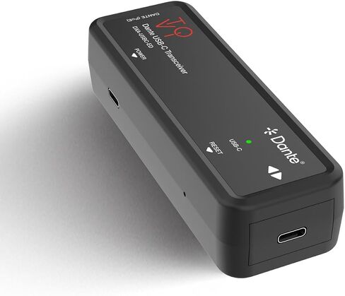 جهاز إرسال واستقبال الصوت ToVi Dante USB-C - 2CH USB-C إلى المحول، 96 كيلو هرتز/24 بت، PoE (DXA-USBC-ED) in Kuwait