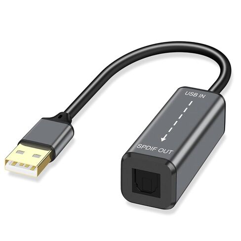 كابل صوت بصري USB إلى TOSLINK، سلك USB أحادي الاتجاه من النوع A إلى SPDIF رقمي لجهاز Windows/الكمبيوتر المحمول فقط، 10 أقدام in Kuwait
