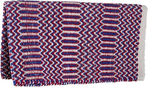 Mayatex 1340-76 Double Weave 32x64 Acrylic Blend Saddle Blanket Red White and Blue in Saudi Arabia