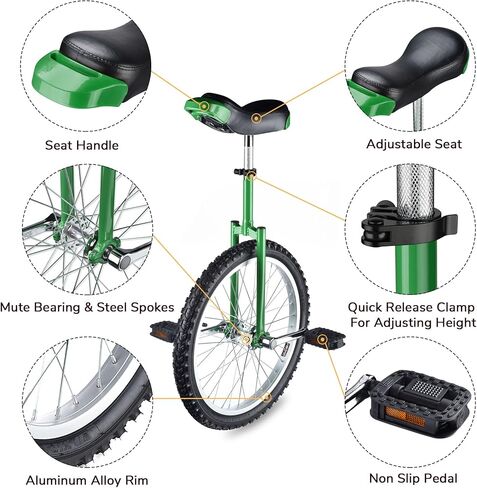 WinSpin Wheel Unicycle Leakproof Butyl Tire Wheel Cycling Outdoor Sports Fitness Exercise Health in Kuwait