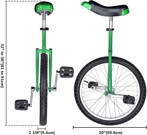 WinSpin Wheel Unicycle Leakproof Butyl Tire Wheel Cycling Outdoor Sports Fitness Exercise Health in Kuwait