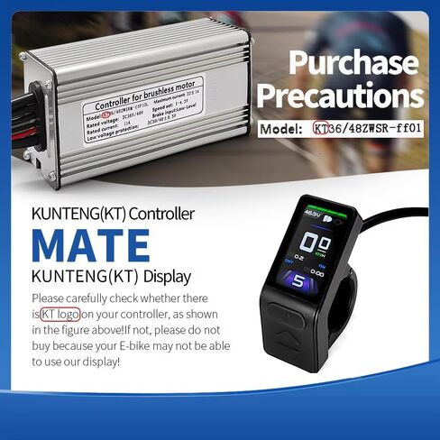 KT TF04 شاشة LCD صغيرة عداد شاشة Ebike Mini TFT شاشة عرض ملونة 24 فولت/36 فولت/48 فولت، موصل مقاوم للماء لركوب الدراجات، ملحقات الدراجة الجبلية الكهربائية مناسبة لوحدة تحكم كونتنغ in Kuwait