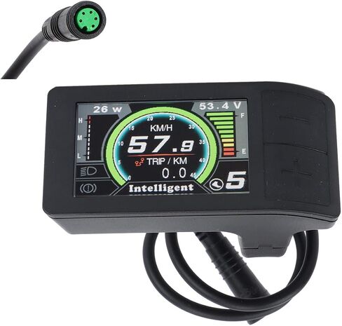 500C Ebike عرض LCD ركوب الدراجات الكمبيوتر 500C للدراجة الكهربائية منتصف المحرك Bafang BBS01 BBS02 BBSHD منتصف محرك العرض مع 5PIN أنثى موصل دائري لمجموعة تحويل Ebike in Kuwait