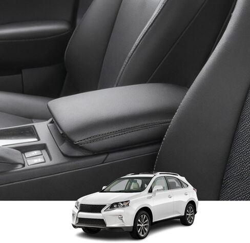 Kakash Custom Interior Accessories for Lexus UX 200 250h 2019 2020 2022 2023 Leather Center Console Cover Armrest Pad,Waterproof Anti-Scratch Protector Your Armrest(Gray Stitches) in Saudi Arabia