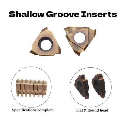 10pcs TGF32R0.3-R1.5Round Head Arc Carbide Grooving Inserts Shallow Grooving Cut-Off Parting Tools for Steel Repalement Inserts for Indexable Metal Lather Tool Holders (TGF32R R0.7) in Kuwait