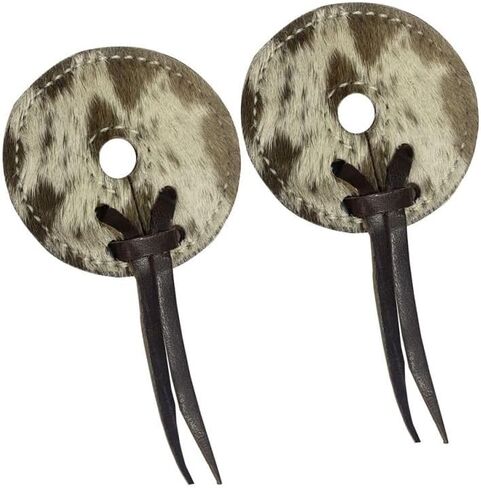 Showman Hair-On Cowhide Leather Bit Guards in Kuwait