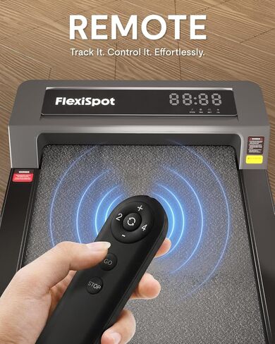 جهاز سير للمشي قابل للطي من FLEXISPOT للمكتب المنزلي، جهاز سير تحت المكتب بتصميم قابل للطي إلى النصف، تجربة مشي هادئة بدون فرش، سعة 264 رطل، سهولة التخزين in Kuwait