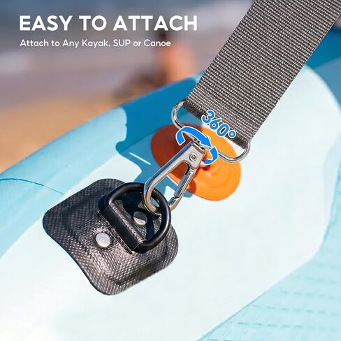 Paddle Board Carrying Strap, Padded Soft Foam Comfortable SUP Carrying Strap with Heavy-Duty Zinc Alloy Hook, Adjustable Shoulder Strap for Paddleboard, Hands-Free Paddle Board Accessories in Kuwait