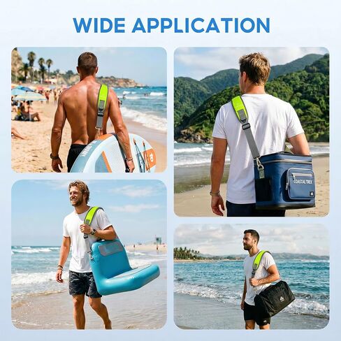 Paddle Board Carrying Strap, Padded Soft Foam Comfortable SUP Carrying Strap with Heavy-Duty Zinc Alloy Hook, Adjustable Shoulder Strap for Paddleboard, Hands-Free Paddle Board Accessories in Kuwait