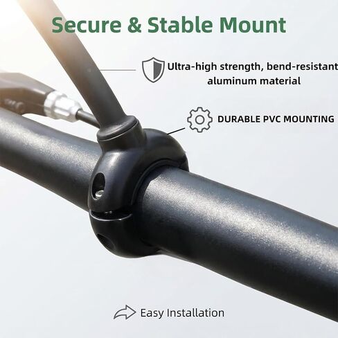 Bike Mirror, 360° Adjustable Handlebar Rearview Mirror, HD Acrylic Convex Wide Angle Bicycle Mirror, Safe Cycling Accessory for E-Bike, Scooter, Mountain Bike in Kuwait