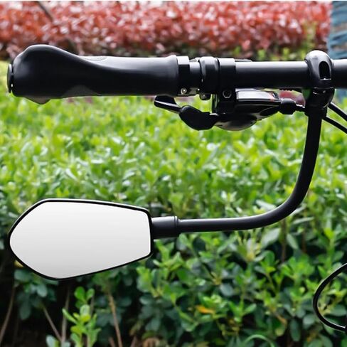 Bike Mirror, 360° Adjustable Handlebar Rearview Mirror, HD Acrylic Convex Wide Angle Bicycle Mirror, Safe Cycling Accessory for E-Bike, Scooter, Mountain Bike in Kuwait