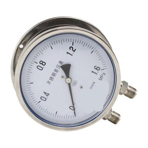 C150B الفولاذ المقاوم للصدأ مقياس ضغط الفراغ التفاضلي المواد 0-0.1MPa (0 ~ 0.25MPa) in Kuwait