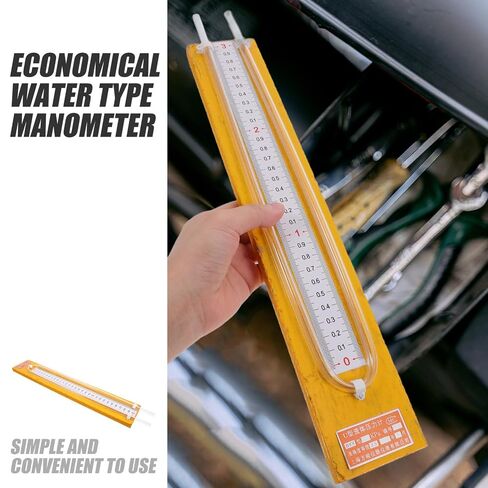 Healeved Differential Pressure Gauge Adjustable Zero U-Shaped Stainless Steel and Easy to Read Markings for Absolute or Gauge Pressure Measurement General Purpose Applications in Kuwait