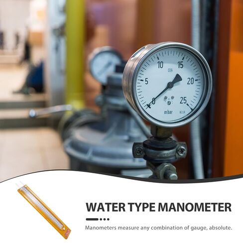 Healeved Differential Pressure Gauge Adjustable Zero U-Shaped Stainless Steel and Easy to Read Markings for Absolute or Gauge Pressure Measurement General Purpose Applications in Kuwait