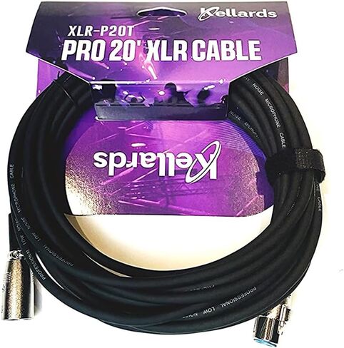 مكبر صوت Gemini Sound WPX-2000 Active Column Line Array بقدرة 1200 وات PA مع كابل Kellards XLR-P20T Pro 20 XLR ذكر إلى أنثى 3 دبابيس أسود، ميكروفون Polsen M-85 احترافي محمول باللون الرمادي الداكن in Kuwait
