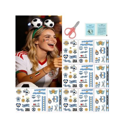 2026 World Cup Portugal Flag Tattoo Stickers 3pcs/Pack 4Packs/Set W/4 Remover Wipes+1 Scissor 76 * 120mm in Kuwait