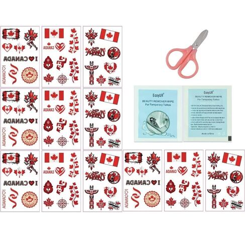 2026 World Cup Portugal Flag Tattoo Stickers 3pcs/Pack 4Packs/Set W/4 Remover Wipes+1 Scissor 76 * 120mm in Kuwait