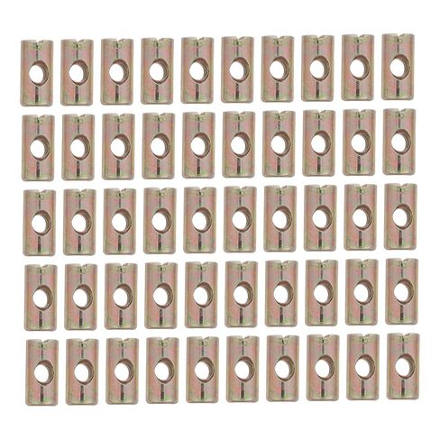 100pcs M6 Barrel Nuts and Connector Screws Furniture Repair Hardware Slotted Cross Dowels for Bed Frame Construction and Cabinet Attachment in Kuwait