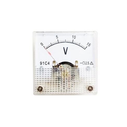 DC Voltmeter Analog Voltage Meter Mechanical Pointer Type 91C4-V Volt Meter 45 * 45mm(DC5V) in Kuwait