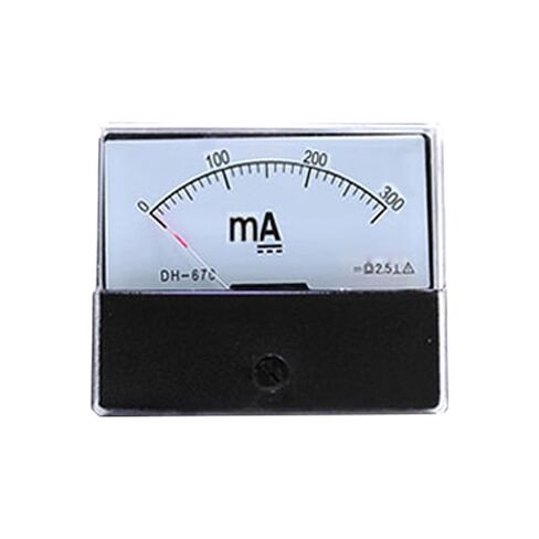 DC 1MA 20MA 30MA 50MA 100MA 200MA 300MA 500MA Analog Current Panel Meter Ampere Ammeter DH-670 DH670(500MA) in Kuwait