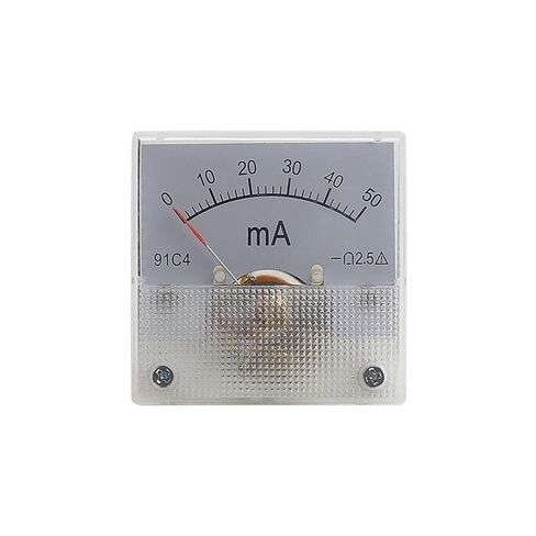 DC Panel Meter Analog Panel Ammeter Current Gauge 20mA 30mA 50mA 100mA 200mA 300mA 500mA 45 * 45mm(20mA) in Kuwait
