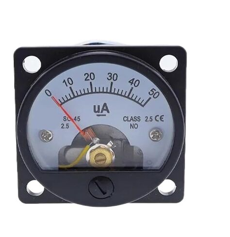 1PCS SO-45 Microammeter DC Ammeter Pointer Circular Microammeter 50UA100UA200UA300UA 500UA 1000UA(DC 150uA) in Kuwait