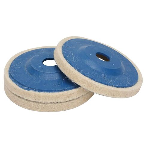 4 Inch Wool Felt Polishing Wheel Disc, 3 Pcs Wool Polishing Wheel Disc for Angle Grinder Felt Grinder for Metal Stainless Steel Wood Marble Stone Furniture Car in Kuwait