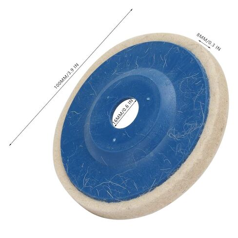 4 Inch Wool Felt Polishing Wheel Disc, 3 Pcs Wool Polishing Wheel Disc for Angle Grinder Felt Grinder for Metal Stainless Steel Wood Marble Stone Furniture Car in Kuwait