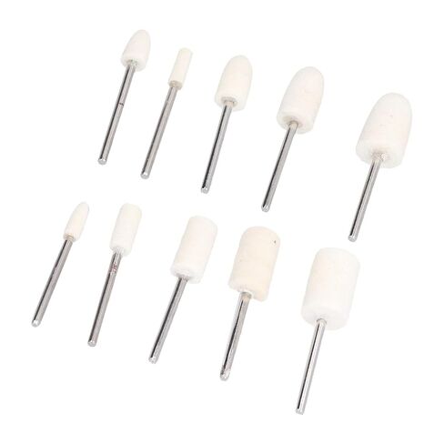 100Pcs Wool Felt Polishing Head Set, Tapered and Cylindl ing Wheel Kit, iency Polishing Wheel for Wood Pla Aluminum Iron Copper Steel, Compatible with in Kuwait