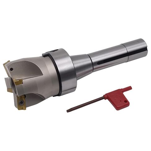 CME 2" 75° Indexable Face Mill w/ R8 Arbor, APKT1604 Inserts Included, 4 Flutes in Kuwait