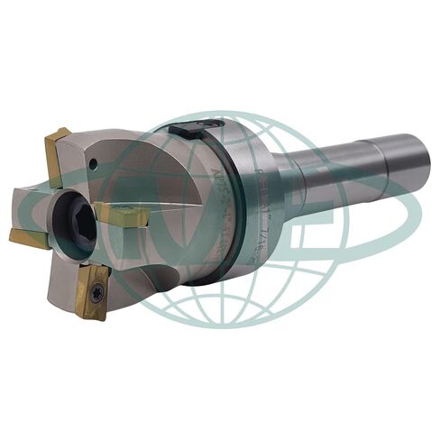 CME 2" 75° Indexable Face Mill w/ R8 Arbor, APKT1604 Inserts Included, 4 Flutes in Kuwait