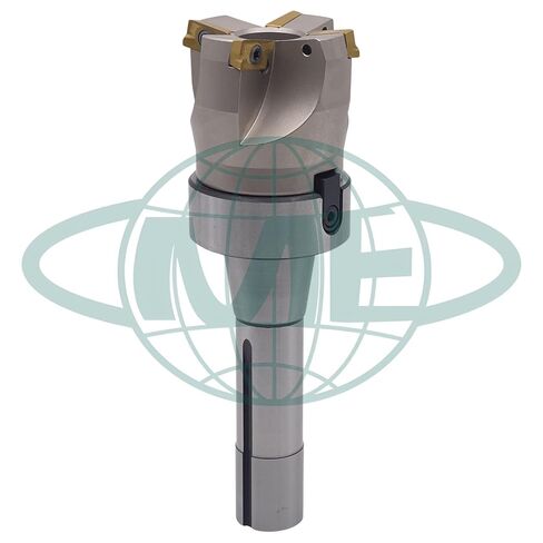 CME 2" 75° Indexable Face Mill w/ R8 Arbor, APKT1604 Inserts Included, 4 Flutes in Kuwait