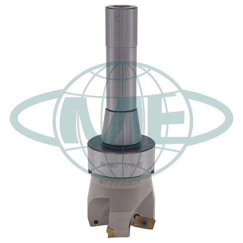 CME 2" 75° Indexable Face Mill w/ R8 Arbor, APKT1604 Inserts Included, 4 Flutes in Kuwait