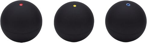 Alomejor Squash Balls Rubber Squash Ball Set with Blue Red Yellow Dot 3 Speed Levels High Bounce for Beginners Practice Racquet Sports Training Indoor Court Play in Kuwait