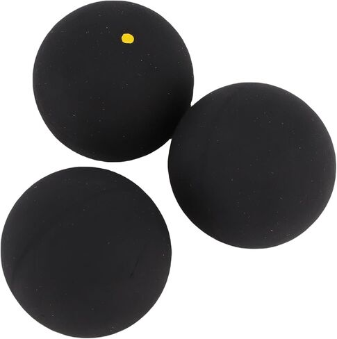 Squash Ball Combo Set, 3Pcs Single Blue Dot Single Yellow Dot Double Yellow, Professional Training Practice Squash Balls for Indoor Game in Kuwait
