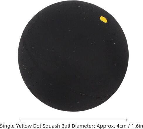 Squash Ball Combo Set, 3Pcs Single Blue Dot Single Yellow Dot Double Yellow, Professional Training Practice Squash Balls for Indoor Game in Kuwait