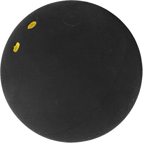 37mm Sports Competition Squash Ball, Double Yellow Dot Rubber Training Practice Ball for Professional Tournament Club Players in Kuwait