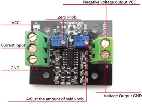 Current to Module -20ma to 0-5V Converter to Current Module with Base Insulated Design Suitable for Factory in Saudi Arabia