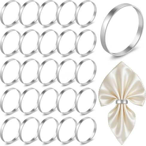 200pcs Gold Napkin Rings Bulk,FACULX Round Gold Metal Napkin Buckles Suitable for Dining Tables,Parties, Everyday Use,Weddings,Banquets,Kitchens,Valentine's Day,and Table Settings in Kuwait