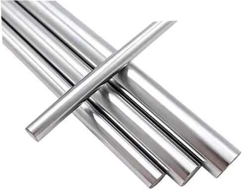 Chrome Plated Hardened Linear Shaft, 8mm Diameter, 150-500mm Length, GCr15/C45 Steel, High Precision Guide Rod, Single Piece(350mm) in Saudi Arabia