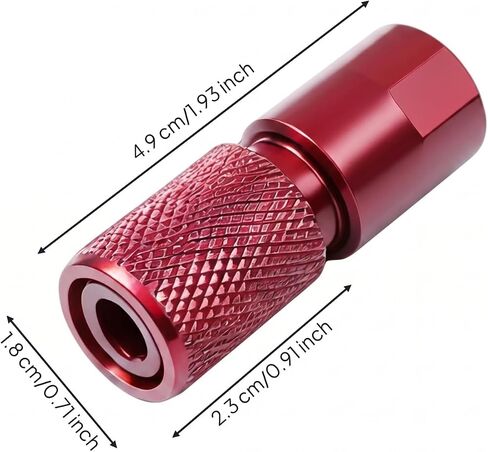 Angle Adapter Head Knurled Grip Angle Thread Adapter Smooth Housing Tool Accessory, Red in Kuwait